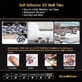 thumbnail image 3 of Kitchen Bathroom 3D Self Adhesive Grey Brick Decal Wallpaper Wall Sticker Peel And Stick LIGHT GRAY 5PCS, 3 of 8