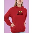 thumbnail image 2 of I Love Mexico, Burrito Hoodie Women -Smartprints Designs, Female 5X-Large, 2 of 4