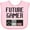 AD-Pink, variant on Inktastic Future Gamer Boys or Girls Baby Bib
