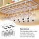 thumbnail image 5 of Matsuzay Soporte para copas de vino Comedor Restaurante Colgador de cocina Debajo del gabinete Copa Estante Reutilizable Ahorro de espacio Cocina y Comedor Blanco, 5 of 6