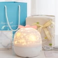 thumbnail image 2 of Proyector de luz nocturna romántica con estrellas, 3 modos, 6 presentaciones de diapositivas, ambiente cálido para dormitorio y oficina, 2 of 8