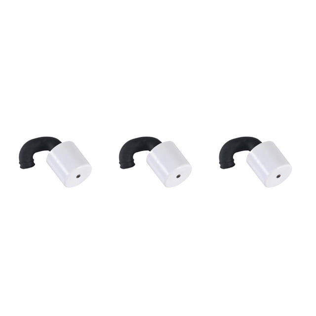 Youkk 1/8 Scale RC Racing Car Small Air Filter Vehicle Accessory Kids Adults Replacing Engine Parts Filtration System Supplies White 3Set