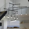 thumbnail image 7 of Sonneman S1d36k-Jr18xx12 Suspenders Led 4-Tier Tri-Bar Multi Light Pendant - Black, 7 of 7