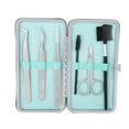 thumbnail image 1 of Kit d'Outils pour Extensions de Faux Cils, 6 Pcs Kit de Pinces pour Extensions de Cils, Pinces à Cils et Ciseaux à Sourcils, Ensemble d'Application de Faux Cils, 1 of 8