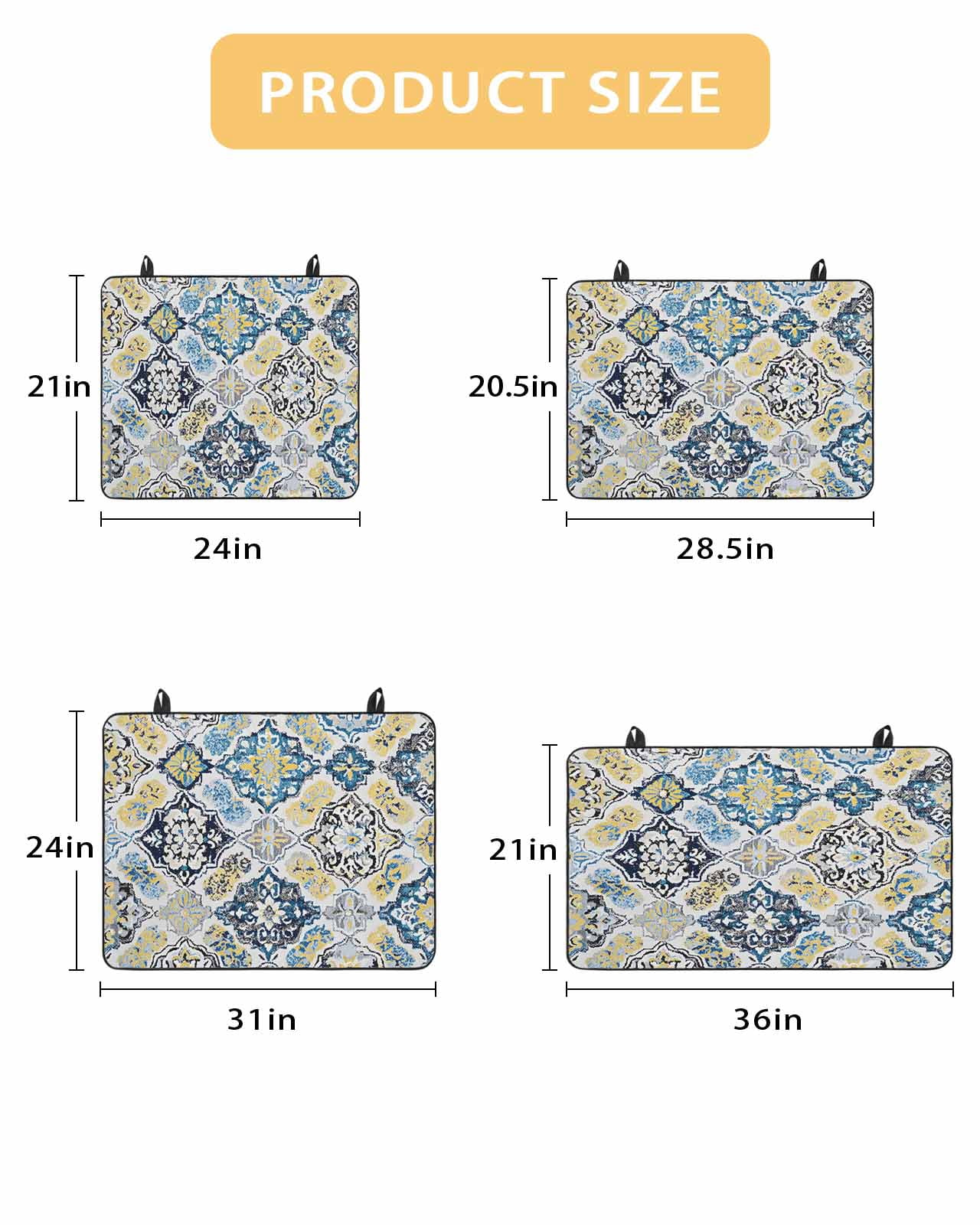 nqOlkjepod Large Induction Cooktop Protector Mat 36"x21", Boho Etnic Stove Top Covers for Electric Stove, Vintage Colorful Country Abstract Geometric Stove Burner Cover Mats, Glass Top Stove Cover