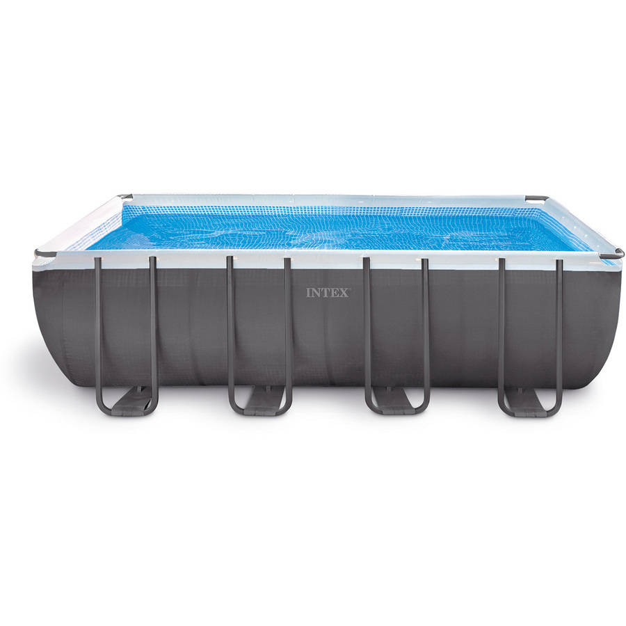 Intex 18' x 9' x 52 Ultra Frame Rectangular Above Ground Pool with Sand Filter Pump