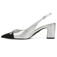 thumbnail image 4 of Sam Edelman Women's Willette Pump Soft Silver/Black 8.5 Medium, 4 of 5