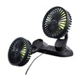 thumbnail image 2 of Ventilador de coche, ventilador USB de coche con regulación de bajo ruido y fuerte viento, ventilador de aire para coche F404, 2 of 9
