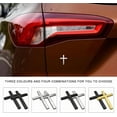 thumbnail image 4 of Metal Jesus Christ Cross Badge Stickers, 2.5"×1.8" Alloy 3D Individual Car Cross Sticker, Self Adhesive Scratch Metal Cross Auto Decal for Car Body Fender Tail, 4 of 7