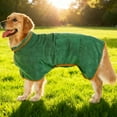 thumbnail image 4 of Hearth & Gear Thickened Winter Warm Bathrobe Soft Absorbent Towel Material After Bath Drying Robe Gown Cozy Comfortable Apparel For Small Medium Large Animals Pet Clothes Hangers And Rack Pet Clothes, 4 of 5