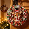 thumbnail image 6 of Diamond Art Kits for Adults, Diamond Paintings Christmas Ornaments, Diy Christmas Wreath Kit for Xmas Tree, Home Door, Window and Wall Decor, 6 of 7