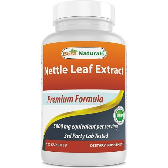Best Naturals Nettle Leaf Extract 5000mg Equivalent – Herbal Support for Men & Women | 120 Capsules