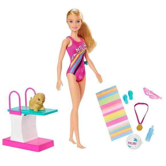 Barbie Dreamhouse Adventures Swim ‘n Dive Doll and Accessories