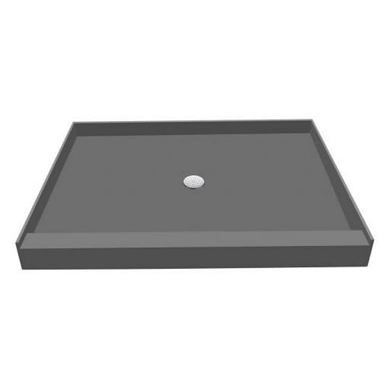 Tile Redi 60 X 48 Single Threshold Shower Base With Drain Plate