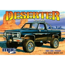 Skill 2 Model Kit 1984 GMC Pickup Truck (Molded in Black) "Deserter" 1/25 Scale Model by MPC