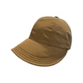 thumbnail image 2 of ADSSDQ Sun Hats for Women Wide Brim, Packable Summer Beach Hat with Ponytail Hole, Adjustable UV Protection Womens Sun Hat Coffee, 2 of 5