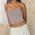 thumbnail image 4 of Mgmyaa Womens Strapless Tube Tops Basic Backless Sleeveless Bandeau Going Out Crop Tops Blouses Summer Clothes, 4 of 8