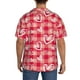 thumbnail image 3 of Balery valentine day with heart Camisa Casual de Manga Corta con Botones para Hombre, Texturizada, Estilo Cubano, para Playa, Verano-Medium, 3 of 5