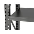 thumbnail image 6 of Living Room Shelving Units 3-Tier Industrial Shelving Rack - 47in, Heavy Duty Steel Shelving Unit Adjustable, 51.2" W*23.6" D*47.3"H, Black, Requires Assembly,Display Cabinets For Living Room, 6 of 8