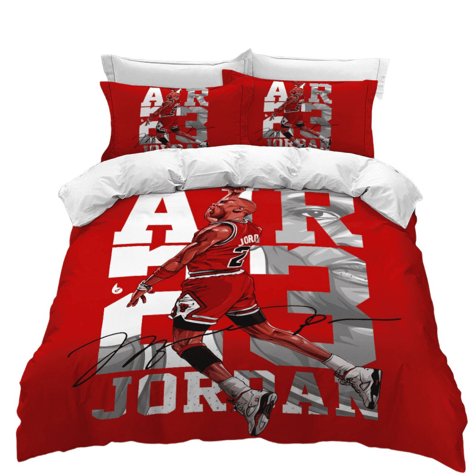 MJ Michael Jordan Sports Basketball Bedding Suit With Printed