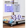 thumbnail image 6 of Walking Pad Treadmill with 12% Incline & Dual LED Display, 4 in 1 Walking Pad with Handle Bar, 3.5HP Foldable Under Desk Treadmill, Portable Treadmills for Home 350LBS, 4 Adjustable Incline, 6 of 9