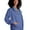 Ceil Blue, variant on Universal Scrubs For Women - Round Neck Warm-Up Scrub Jacket - 602 - Sherbet - L