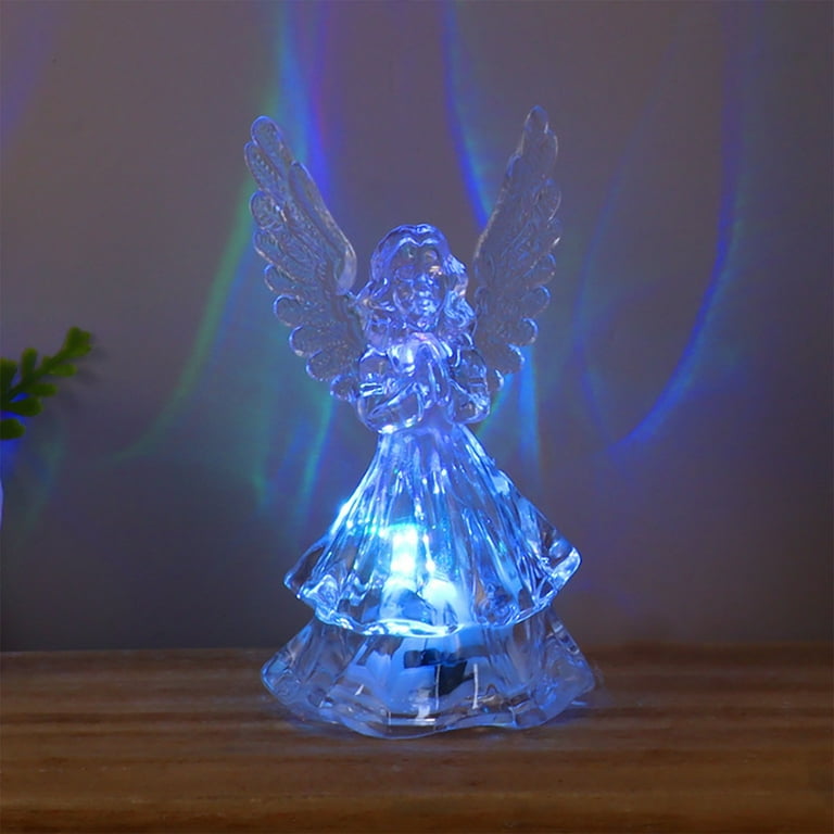 Decorative Angel Led Night Lights Colorful Acrylic Guardian Light