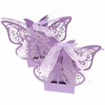 thumbnail image 2 of SING F LTD 50pcs Purple Favor Wedding Sweet Paper Boxes Set Butterfly Shape Chocolate Gift Bridal Birthday, 2 of 4
