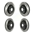 thumbnail image 1 of DS-One Front Rear Coated Drilled Slotted Disc Brake Rotors Kit for Car Ram 1500 KD-100467, 1 of 11