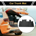 thumbnail image 2 of Unique Bargains Cargo Liner Trunk Mat Trunk Cargo Luggage Boot Tray Mat for Toyota Sienna 2021-2024 Black TPE 1 Pc Flat Face Rectangular Grid Pattern Rear Anti-Slip, 2 of 7