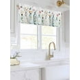 thumbnail image 3 of Valances for Windows Colorful Daisy Rod Pocket Cafe Window Treatments Valance Curtains for Kitchen Bathroom Laundry Basement Windows 42"x12", 3 of 9