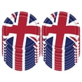 thumbnail image 2 of AMERTEER Union Jack Tableware Tablecloth/Paper Plates/ Napkins / Cups / Spoons / Fork / Triangle Flags Banner Dinnerware ，2 tablecloths, 2 of 10