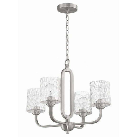 Collins 4 Light Chandelier-Brushed Polished Nickel Finish Bailey Street Home 139-Bel-4569690