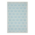 thumbnail image 2 of Pasargad Home AZ 6' x 9' Hand-Woven Lamb's Wool Light Blue/Ivory Rug - All Ages, Indoors, 2 of 2