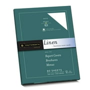 Southworth Linen Cardstock, Ivory, 8.5"x11", 65 lb/176 Gsm, 80 Sheets