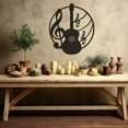 thumbnail image 2 of LaModaHome Handcrafted Metal Wall Art, Guitar Design, Music Lover Decor, Unique Musical Instrument Sculpture, Home Studio Decoration,Gift for GuitaristHome Decoration Gift -31.5"x34.6"/80x88cm, 2 of 5