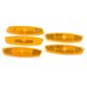 thumbnail image 1 of Reflector de Advertencia Unique Bargains 5Pcs para Bicicleta Clip Plástico Naranja Reflectante, 1 of 1