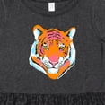 thumbnail image 4 of Inktastic Tiger Head Girls Toddler Dress, 4 of 5
