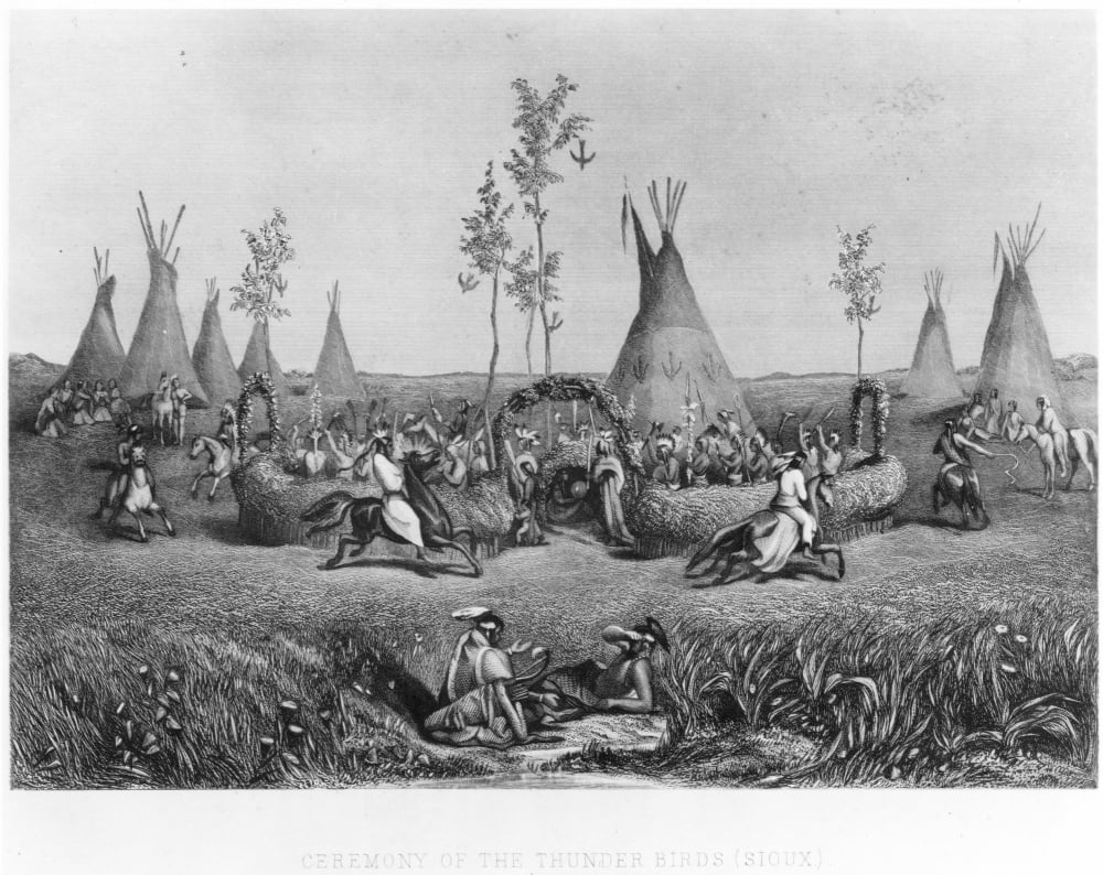 Native Americans Ceremony. /Nceremony Of The Thunder Birds (Sioux