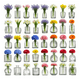 thumbnail image 1 of Juego De 40 Floreros Jarrones De Vidrio Cristal Xtellar Transparente, 1 of 4