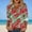 Red, variant on NTACZA Boho Womens Long Sleeve Tops Graphic Business Button Down Shirt Hawaiian Women Shirt L