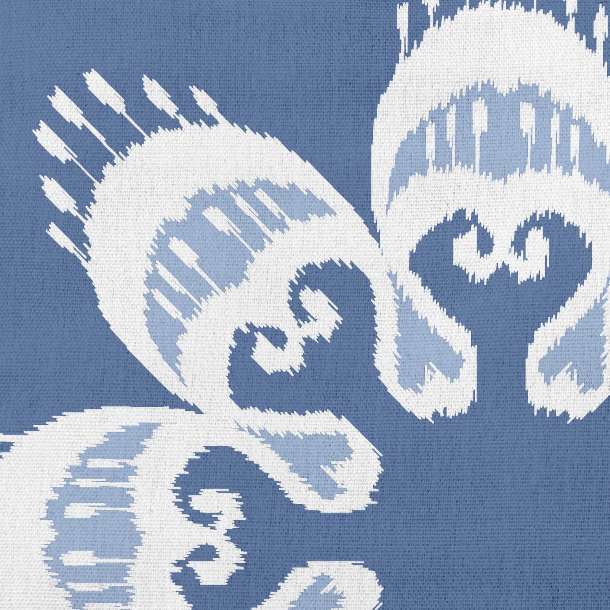 Simply Daisy 16" x 16" French, Country Blue, White, Multi-color Polyester Throw Pillow