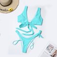 thumbnail image 3 of asdoklhq Plus Size Swimsuits for Women,Summer Swimsuit Female Two-piece Bikini Concise Swimsuit, 3 of 7