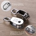 thumbnail image 4 of Poulie Simple de Qualité Professionnelle, Acier Inoxydable 304 Roue de Levage Ergonomique Pivotante avec Résistance à l'Humidité pour Applications Intérieures et Extérieures (2 Pcs), 4 of 5