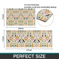 thumbnail image 7 of Multicolor Ethnic Geometric Pattern Kitchen Rugs Sets Of 2,Anti Fatigue Kitchen Mat Rugs Non Slip Washable,Decorative Kitchen Floor Mats for Kitchen,Sink,Laundry,17"x30"+17"x47", 7 of 7