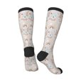 thumbnail image 4 of Fotbe Animals In Tribe print Women's Men's Novelty Crew Socks Cotton Socks Knee High Socks for Walking,Running,Nurses,Pregnancy, 4 of 9