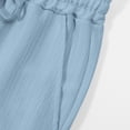 thumbnail image 3 of Yaoyar Summer Men's Lightweight Casual Pants Solid Color with Drawstring Elastic Waist Breathable Fabric for Warm Weather Long Trousers,XL,Light Blue, 3 of 8
