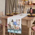 thumbnail image 2 of Vintage Lighthouse Coastal Table Runner 90 Inches Long,Nautical Ocean Sea Retro Art Cotton Linen Table Runners Dresser Scarves,Fabric Tabletop Scarf Furniture Cover for Home Dinner Party 13"x90", 2 of 9