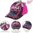 thumbnail image 5 of Nickelodeon Girls Baseball Cap, JoJo Siwa Adjustable Kids Hat For Ages 4-7, 5 of 6