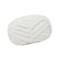 thumbnail image 3 of Tnarru Chunky Wool Yarn Jumbo Yarn Washable Hand Knitting DIY Weight Yarn Bulky Yarn for Tapestry Bed Fence Throw Rug Making White, 3 of 8